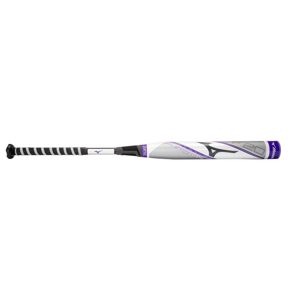 Womens Mizuno F20-PWR CRBN - Fastpitch (-9) Softball Bat White/Purple Philippines (RUSJTL071)